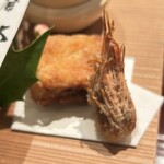 日本料理うしお - ・クマ海老の頭の唐揚げ ・トラフグの唐揚げ
