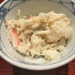 日本料理うしお - 食事　蟹炊き込みご飯