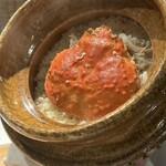 日本料理うしお - 食事　蟹炊き込みご飯