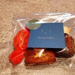 aoi restaurant - 可愛らしくラッピングされたお持ち帰り用の小菓子♪