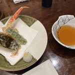 かに道楽 - カニ天ぷら