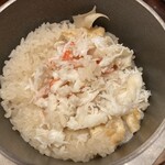 かに道楽 - ホジホジして混ぜる前ですw