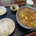 北の蕎麦屋 - カレー南蛮そば（半ライス）