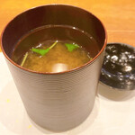 天婦羅 みやしろ - しじみみそ汁