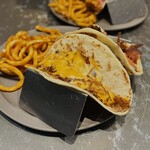 ブルー エントランス キッチン - 