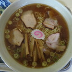 永福町 大勝軒 - 中華麺（生玉子付）/アップ