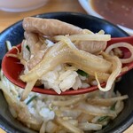 大高屋 - 塩ラーメン もつ炒めセット