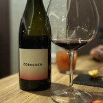 Il Lato - ペアリング6杯目、Valter Mattoni Cosecose マルケのサンジョベーゼ、サンジョベーゼらしい華やかな香りとらしからぬコク、これも美味しかった