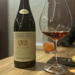 Il Lato - ペアリング8杯目、Ciavolich Fosso Cancelli Cerasuolo d'Abruzzo アブルッツォのモンテプルチャーノを使ったロゼ、軽くなくちょっと癖もありチーズに合いそう