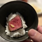 山形座 瀧波 - オンザライス山葵乗せ