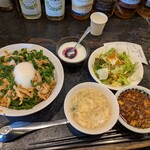 炎神 - チンジャオロース丼＋ミニ麻婆豆腐