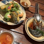 ヨヨナム - 生春巻き２種類と酔っぱらいエビ