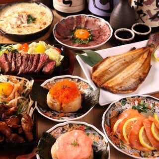 黒毛和牛のステーキや国産牛ホルモンの鉄板焼きなど絶品鉄板料理