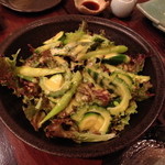 和食　貴山 - 緑の夏野菜サラダ　緑のドレッシング（８８０円）２０１３年７月（らるふの料理）