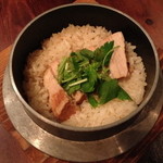 和食　貴山 - 〆の釜飯　豚の角煮（１，２８０円）２０１３年７月（らるふの料理）