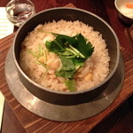 和食　貴山 - 〆の釜飯　小柱（１，４８０円）２０１３年７月（らるふの料理）