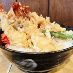 天丼ふじ - 海老天丼。