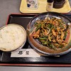 櫻蘭 - 肉とピーマン炒め＆ライス