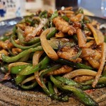 櫻蘭 - 肉とピーマン炒め アップ
