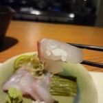 こふく - 鮃昆布〆。リフト(^-^)/