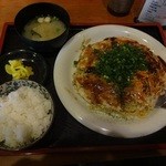 鉄板焼・お好み焼 莢 - 広島焼き定食