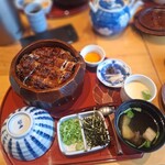 うなぎのしろむら 春日井 - 活うなぎひつまぶし特々上（吸い物を肝吸い変更）