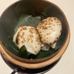 清寿司 - フグの白子焼き