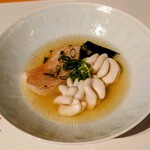 鮨やまか - キンキと真鱈白子