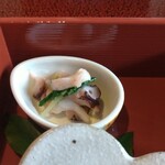 菊華荘 - 小鉢　北海蛸明太子絡み