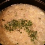 四一一 - 〆は麺か雑炊選べます。やっぱり雑炊でしょ! が、ここまでくると結構お腹いっぱい