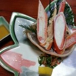 Sapporokanihonke - ランチの枝幸会席より 味くらべかに鉢