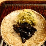 緒方 - 久慈の炊き込みご飯に付いてる香の物
