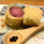 天婦羅 みやしろ - シャトーブリアンの湯葉巻き