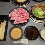 しゃぶらく亭 歌舞伎町店 - ゴマダレとポン酢