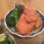 食堂喫茶アオイ - チキンカツ・オーロラソース