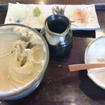 手打そば うどん あわ家 頌庵 - そばがき(碗ねり)♪