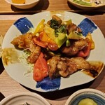 あぶり処 武蔵 - 鶏もも肉の黒酢炒め♪