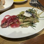 Trattoria Da KENZO - 真イワシのマリネ　プンタレッラのアンチョビ風味添え