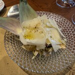 Trattoria Da KENZO - アーテイーチョークをサラダでもいただきました