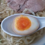 ケラン - 醤白らーめん￥650の半卵（H26.6.28撮影）