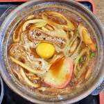 ふる里 - 平日セットメニューの味噌煮込み(玉子入り)