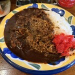 文化屋カレー店 博多本店 - 福神漬けオーン♪