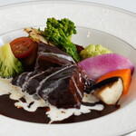 デザートカフェ長楽館 - 地場野菜と牛ほほ肉のビーフシチュー  (パン付)