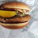 モスバーガー 山形北店 - 和風旨だれのとり竜田バーガー ～くし切りレモン添え～