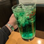 鶴橋風月 - 注文【メガソフトドリンク】メロンソーダ