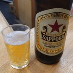 大衆酒場 西もり - 赤星(大瓶)　550円
