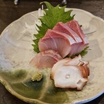 金町製麺 - 刺身盛り合わせ