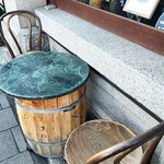アートカフェ エレバート - 外のテラス席　使えるのかな？