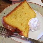コーヒーワークショップ・シャンティ - 娘はバニラシフォンケーキ　後はりんごパウンドケーキも選べました♪