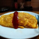 出雲食堂 - 鉄鍋で焼いたオムライス